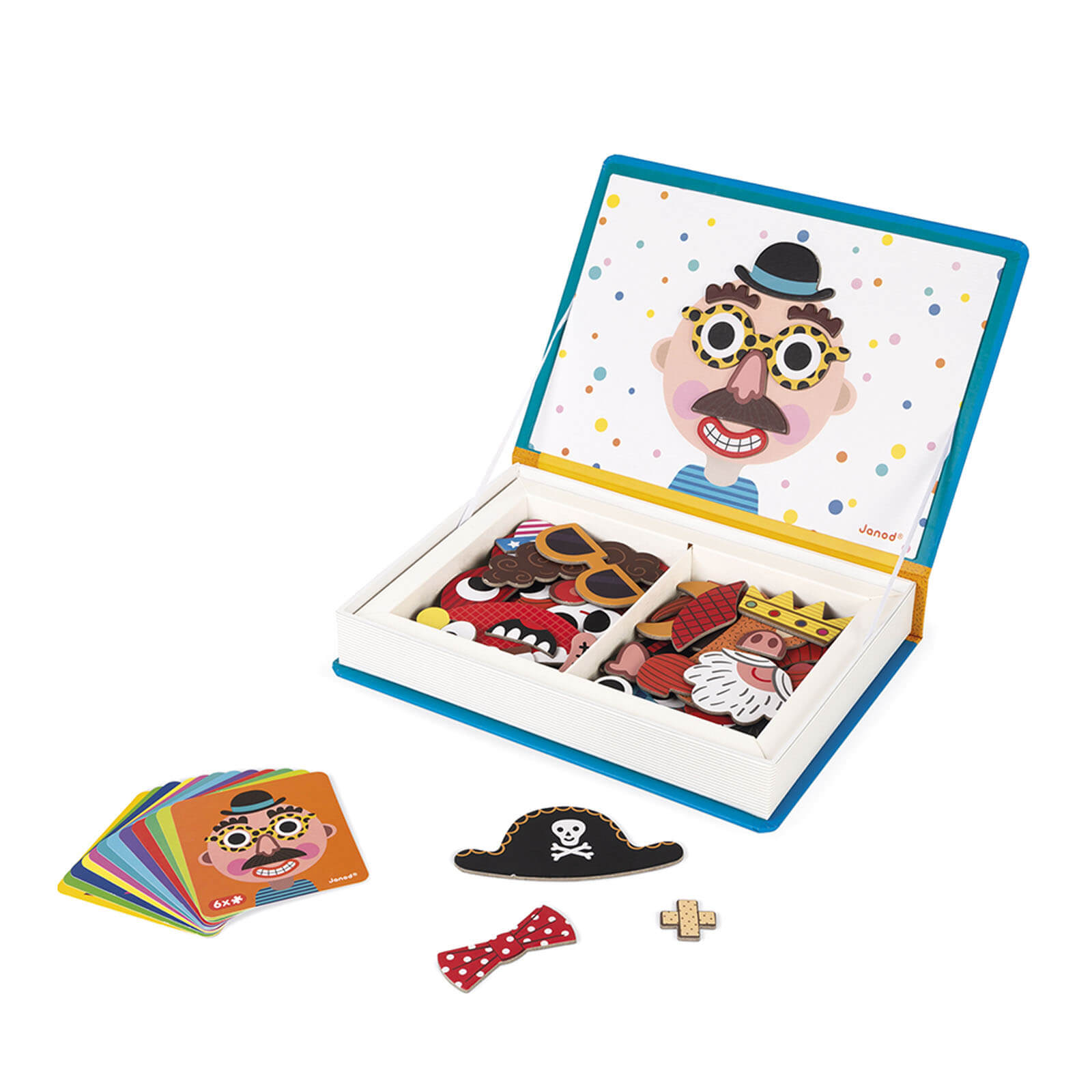 Boy's Crazy Faces Magnetic Book