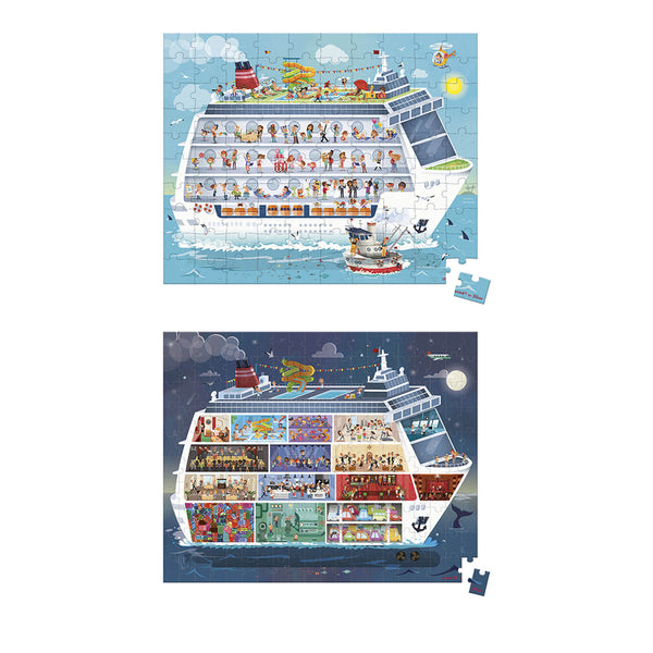 2 Puzzles Cruise Ship - 100 and 200 Pieces
