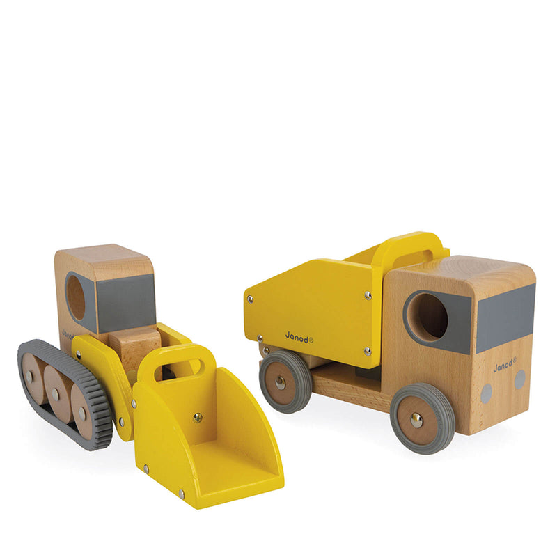 Dump Truck And Bulldozer