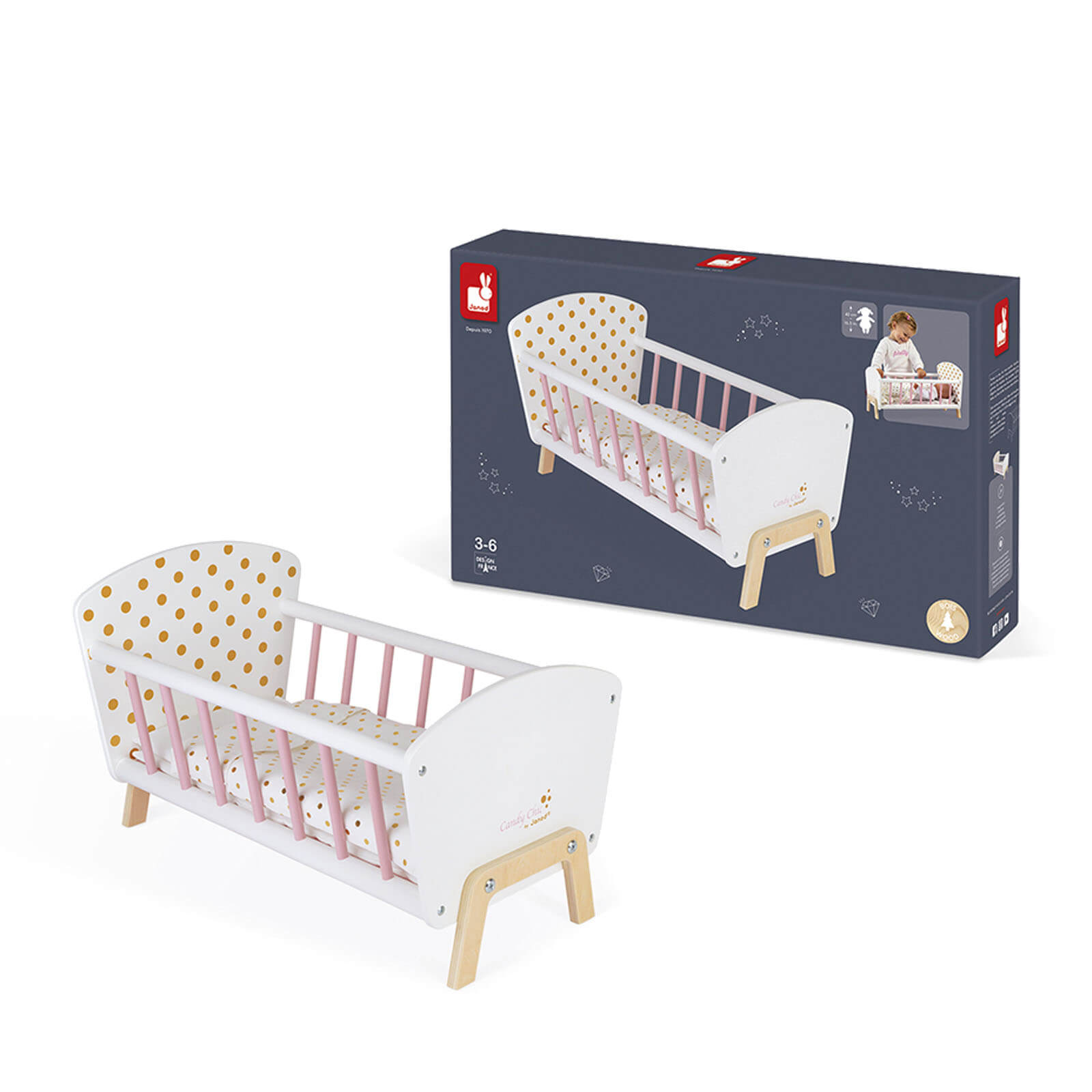 Candy Chic Doll's Bed