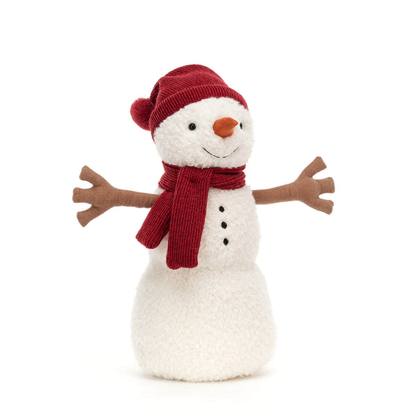 Teddy Snowman Large Red