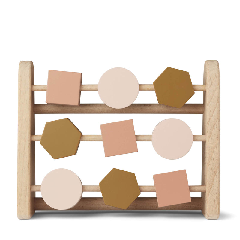 Astrid Wooden Abacus Geometric Rose / Multi Mix