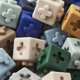 Cubels Building Blocks 50 Pack Midnight Navy Multi Mix