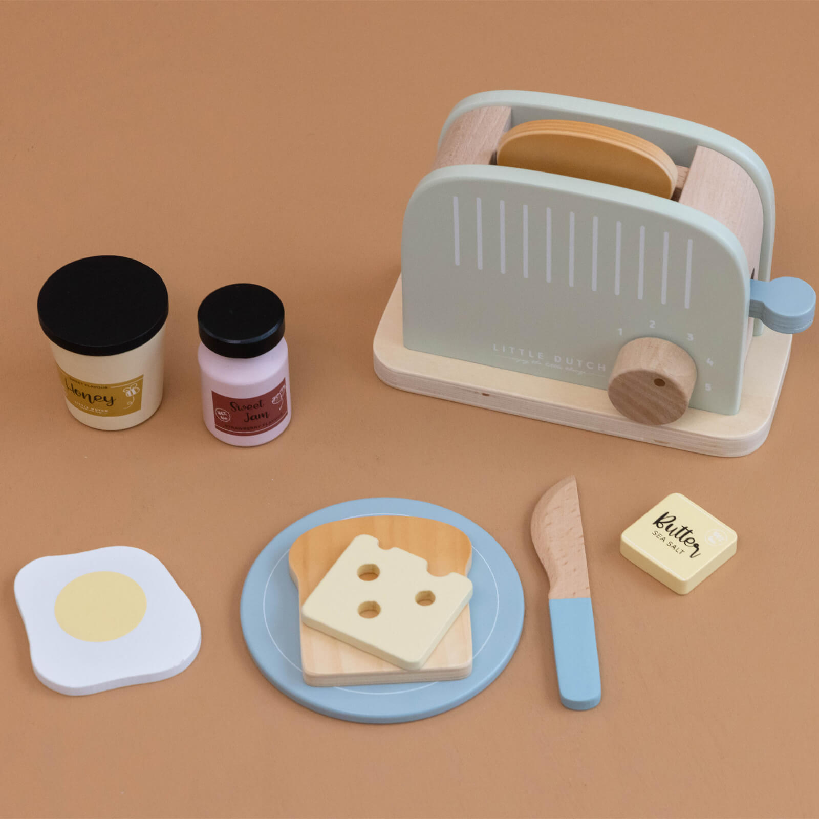 Wooden Toaster and Accessories