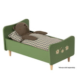 Wooden Bed Teddy Dad - Dusty Green