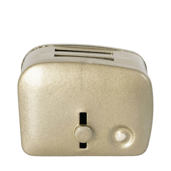 Miniature Toaster and Bread - Silver