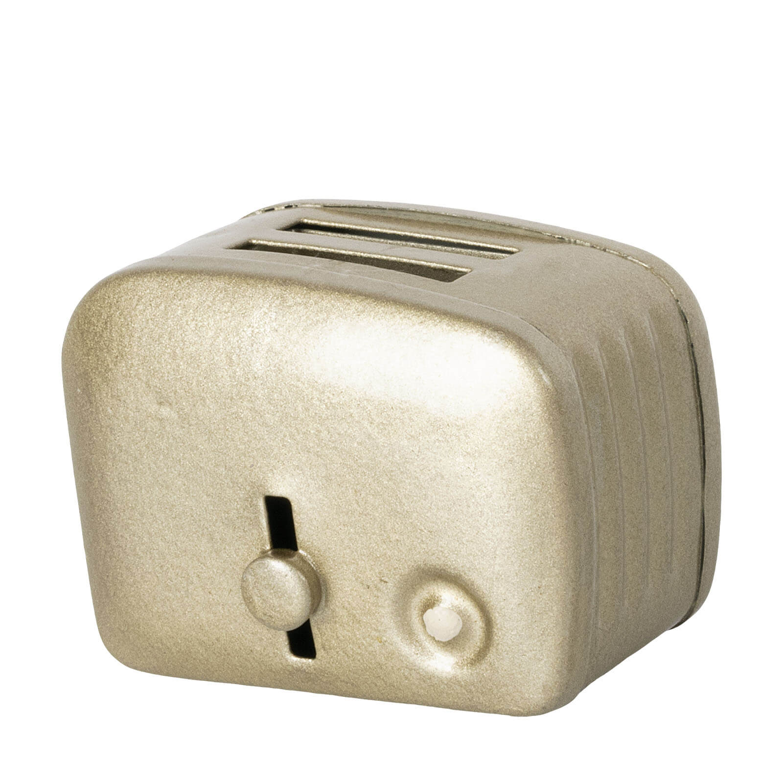 Miniature Toaster and Bread - Silver