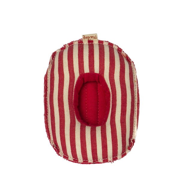 Rubber Boat Small mouse - Red Stripe