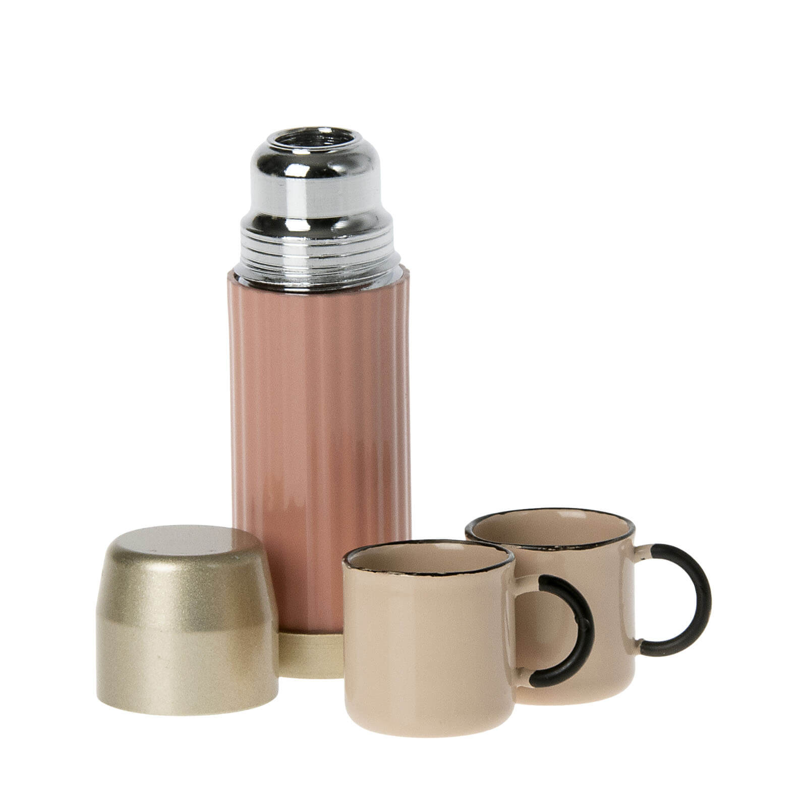 Thermos And Cups - Soft Coral