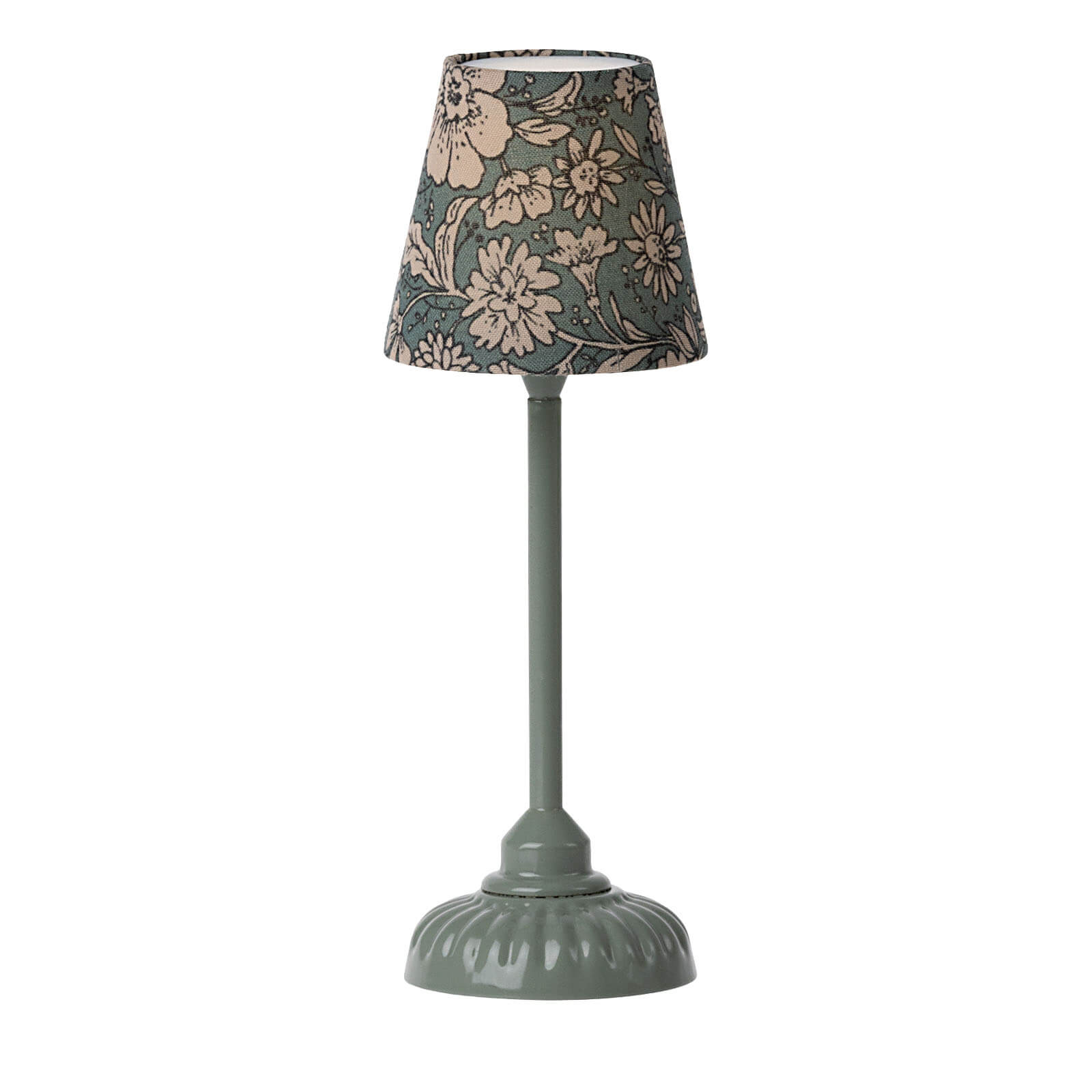 Small Vintage Floor Lamp - Dark Mint