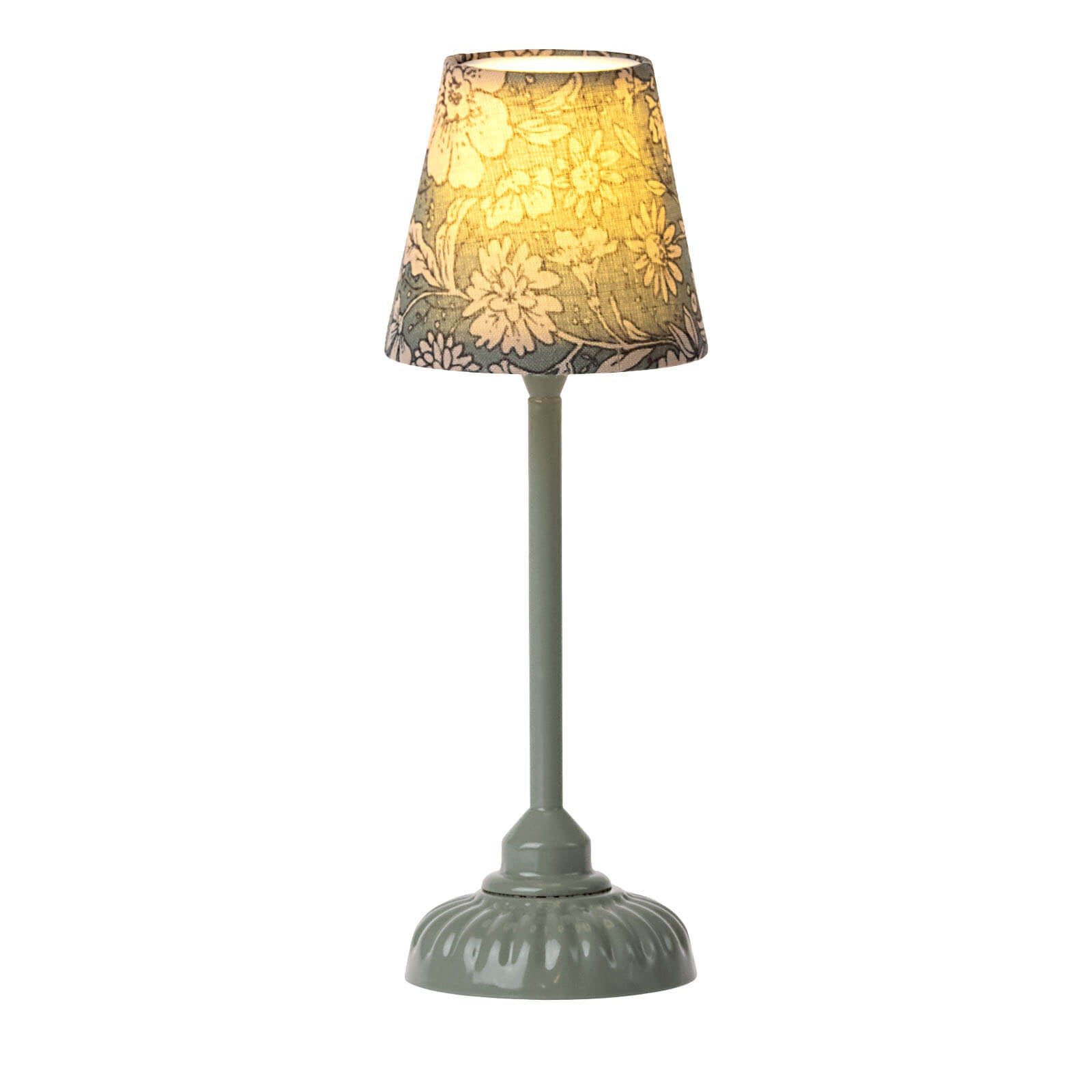 Small Vintage Floor Lamp - Dark Mint