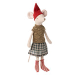 Christmas Clothes Medium Mouse - Girl