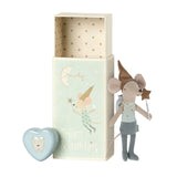Tooth Fairy Mouse In Matchbox Blue