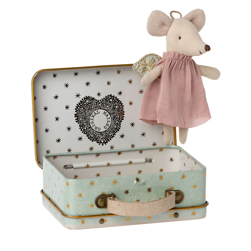 Angel Mouse In Suitcase