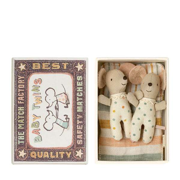 Baby Mice Twins In Matchbox