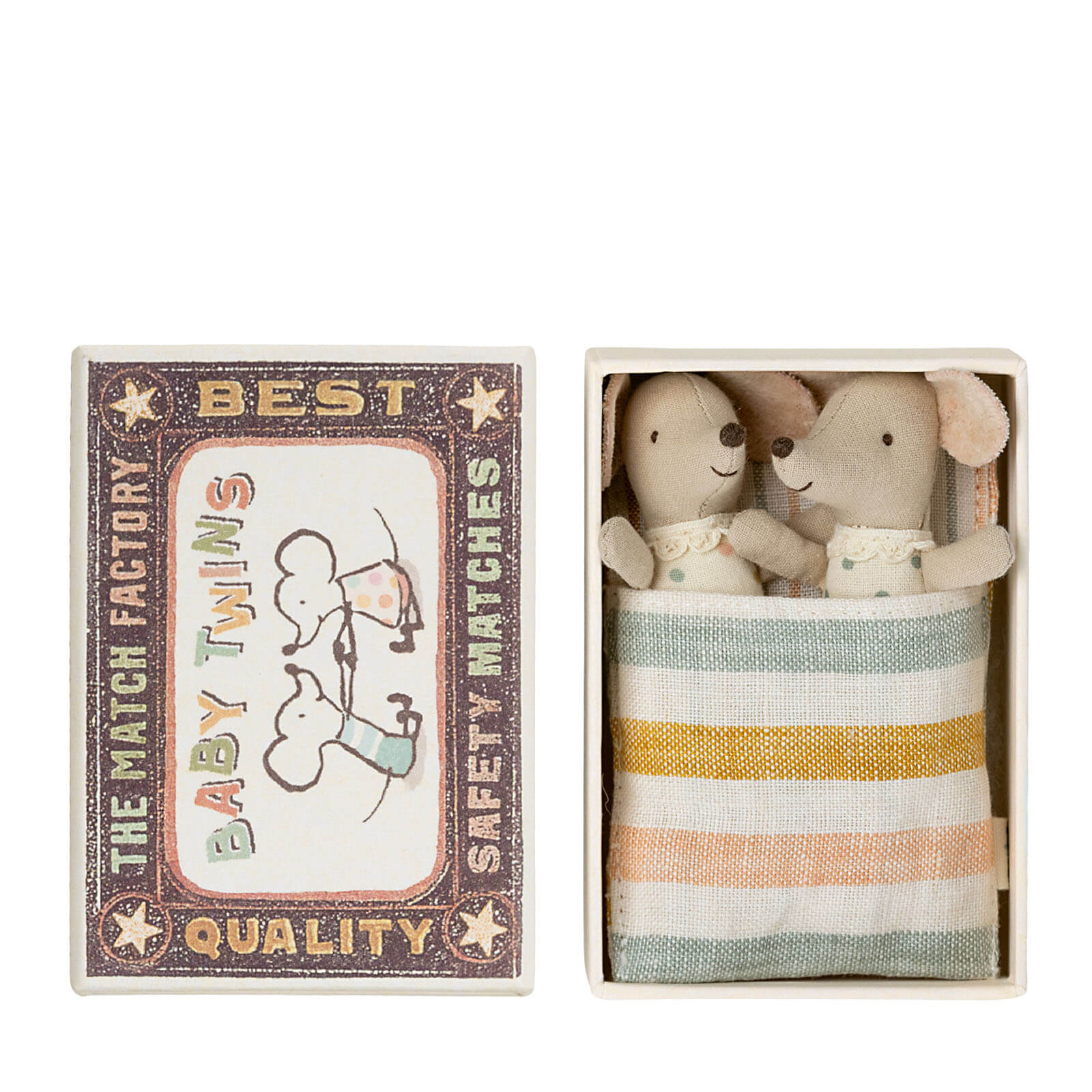 Baby Mice Twins In Matchbox