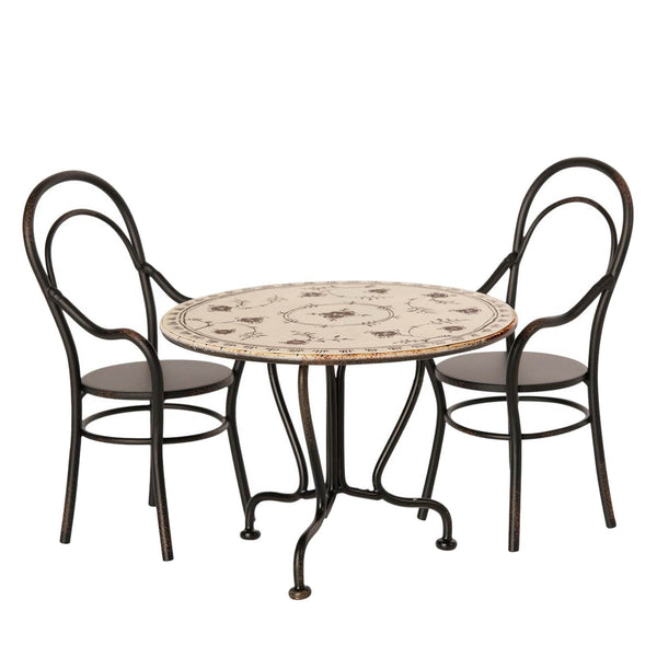 Micro Vintage Micro Dining Table Set With 2 Chairs
