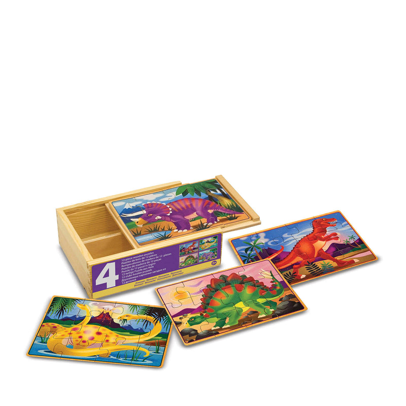 4 Puzzles In A Box - Dinosaurs
