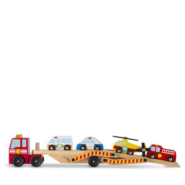Emergency Vehicle Carrier and 4 Vehicles