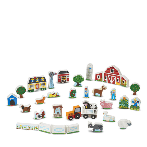Wooden Farm And Tractor Play