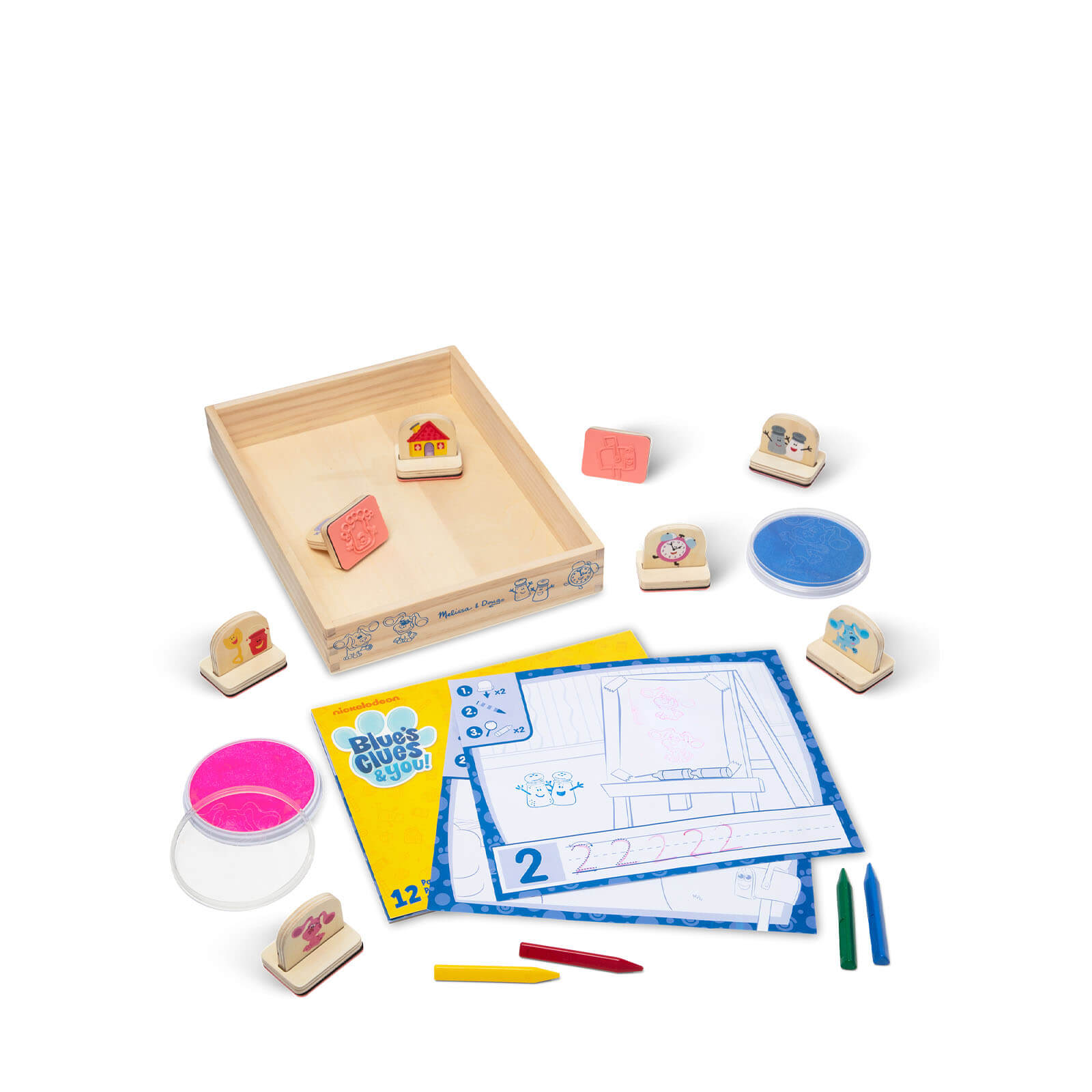 Blues Clues Wooden Handle Stamps Activity Set