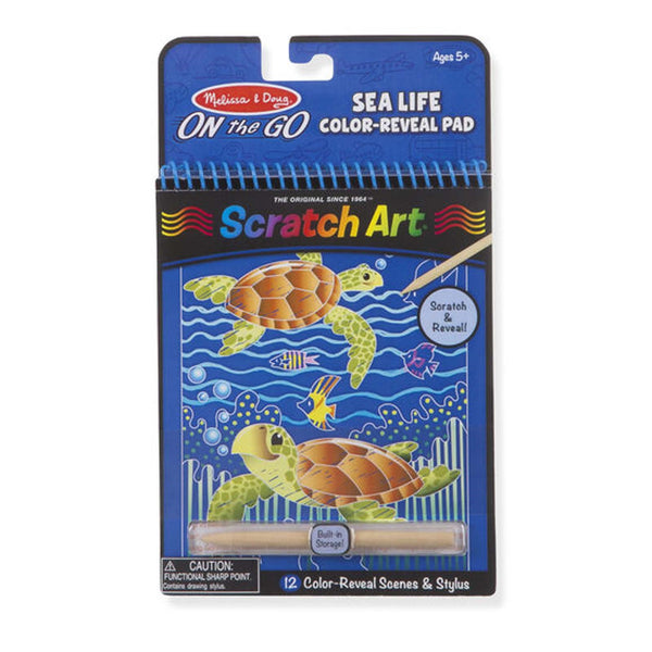 Scratch Art Sea Life Colour Reveal Pad