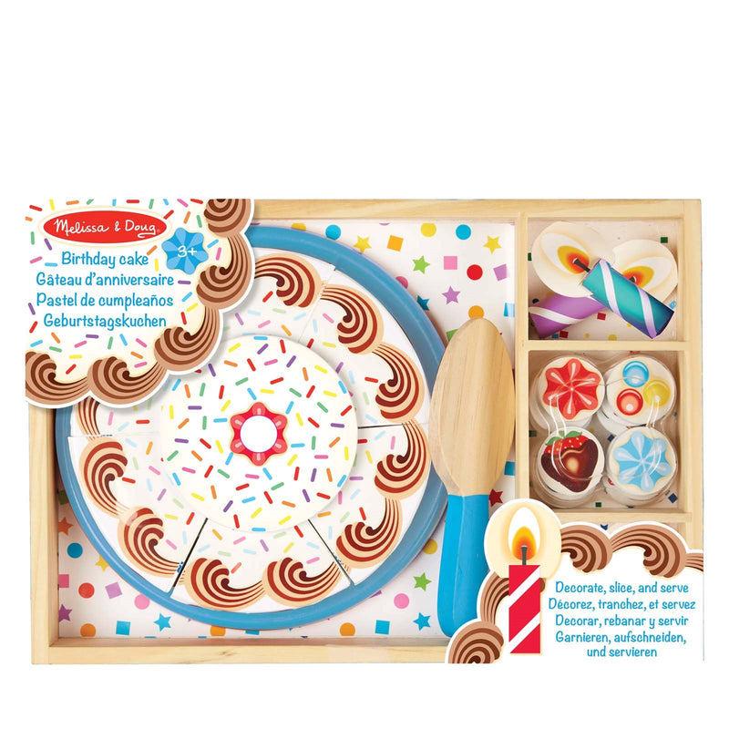 Wooden Birthday Cake Set