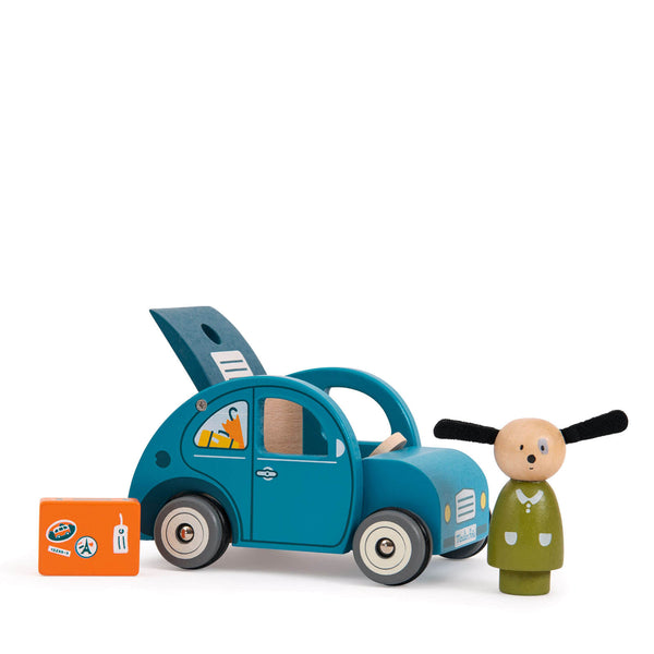 Wooden Car and Figure
