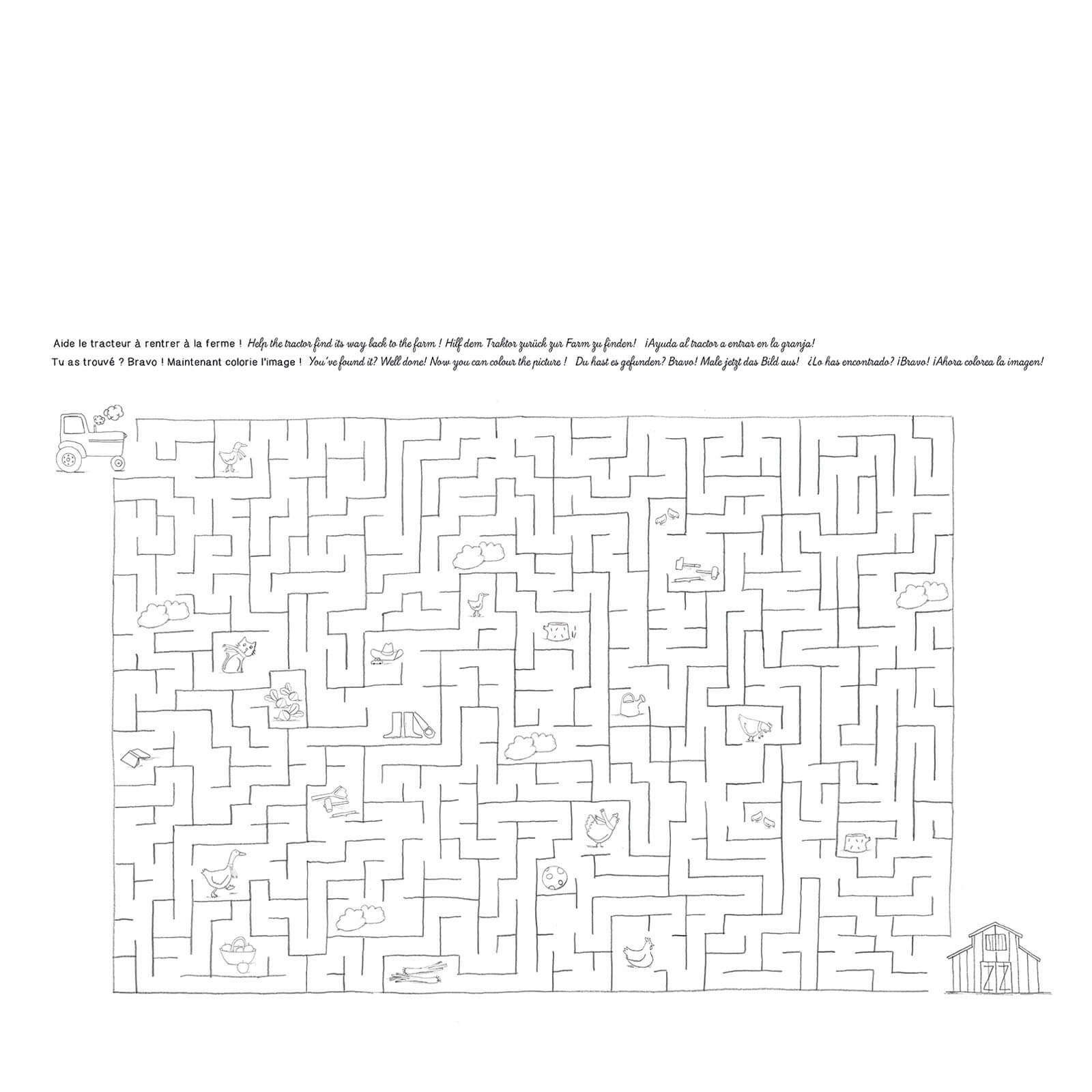 Moulin Roty 40 Colouring Placemats Today Is Wednesday Small Kins