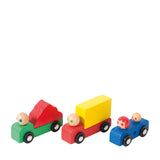Set Of Wooden Car and Trucks