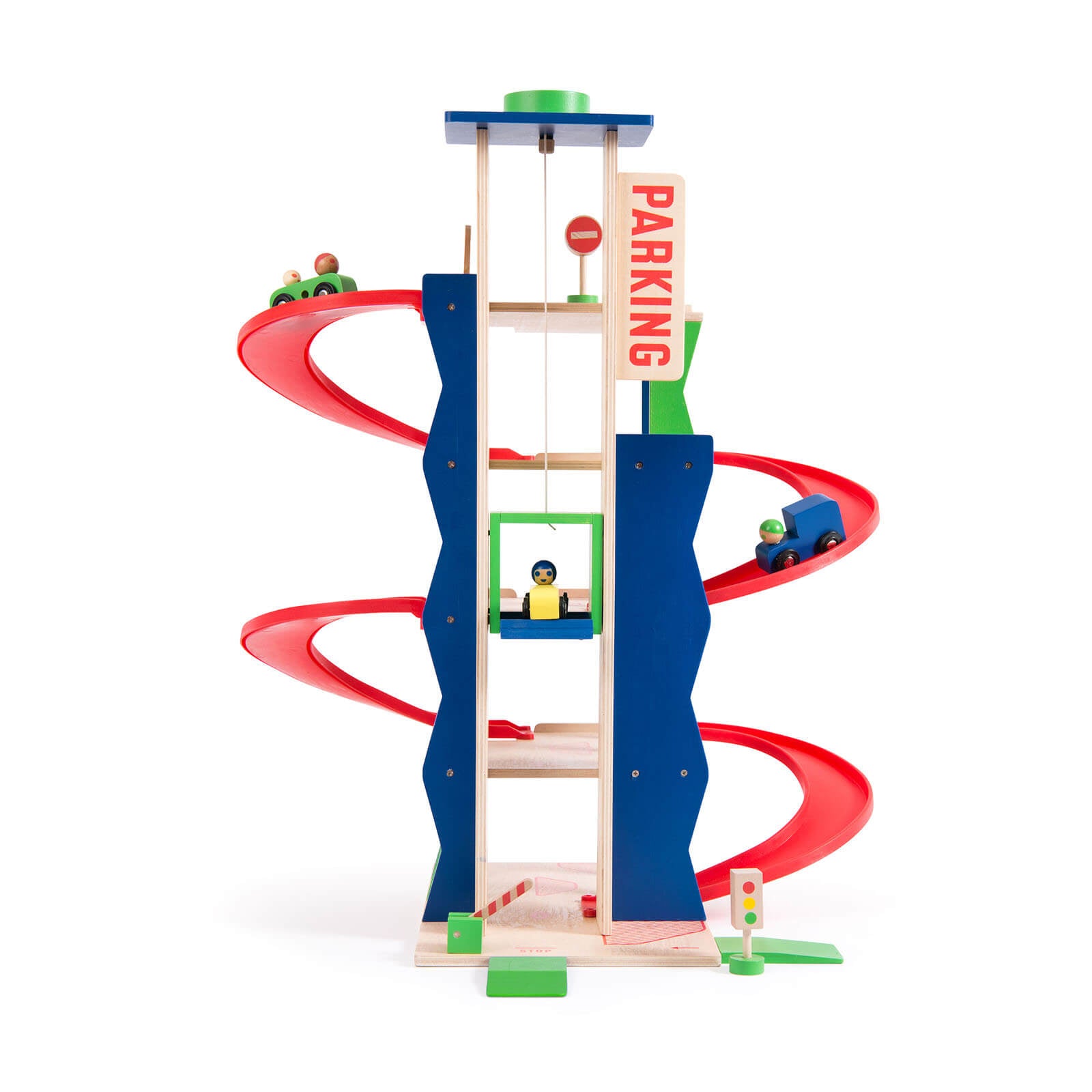 Moulin Roty Car Park With Elevator and Accessories Small Kins