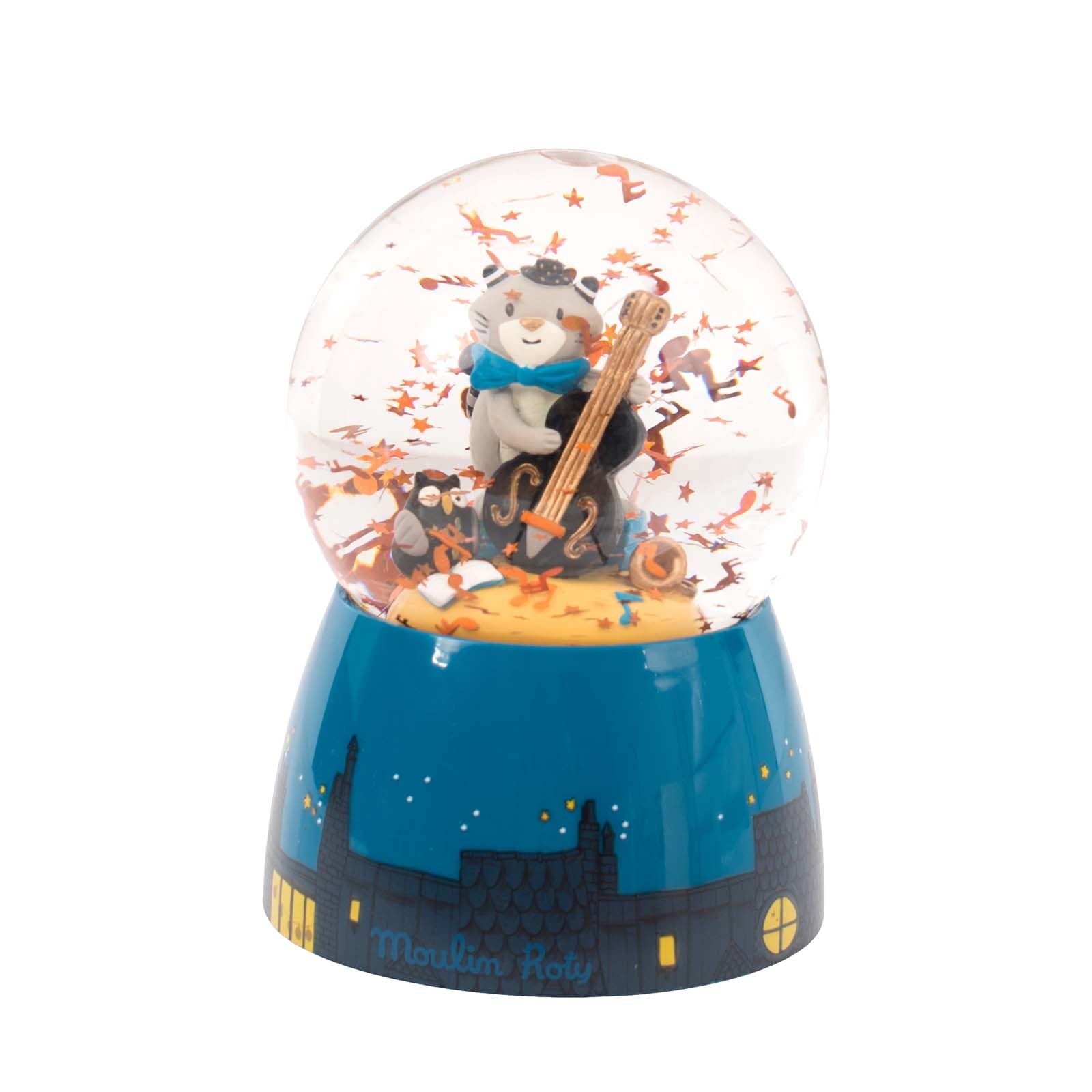 Les Moustaches Musical Snow Globe