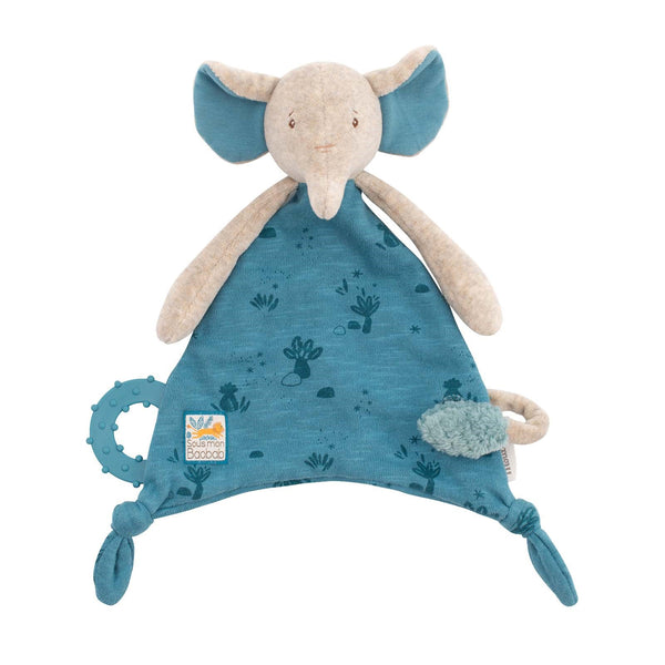 Sous Mon Baobab Elephant Comforter with Pacifier Holder