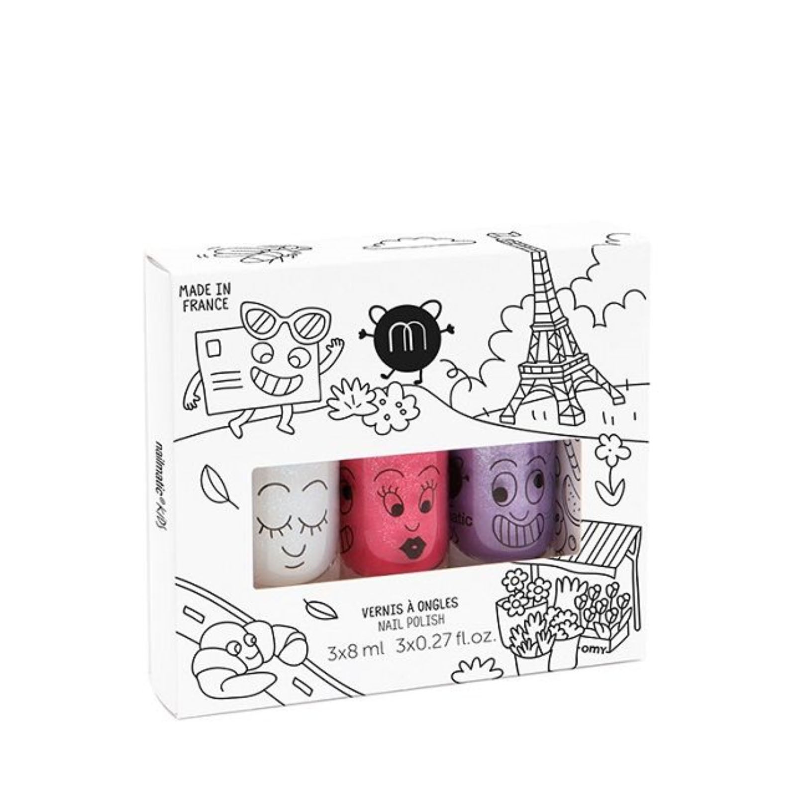 City Nail Varnish - Set of 3 Mulicoloured