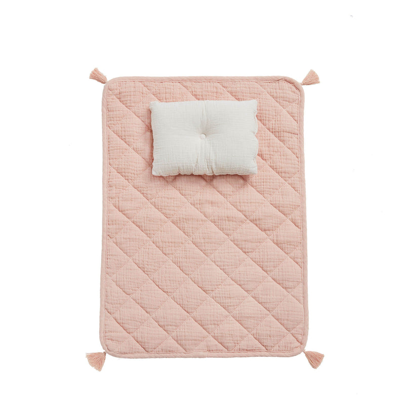 Organic Cotton Stroller Bedding Set - Rose