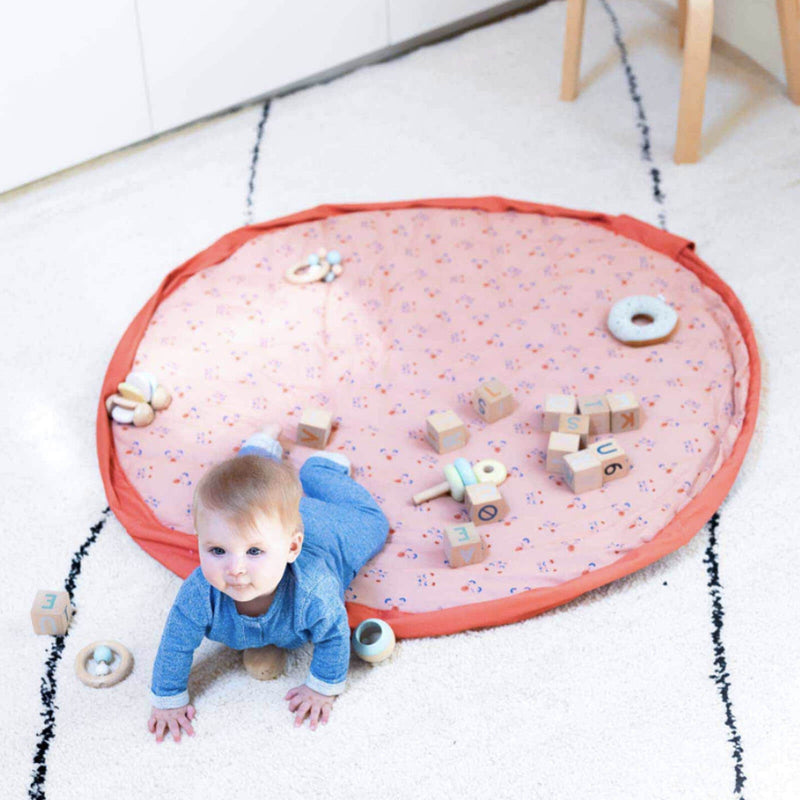 Animal Faces Soft Baby Playmat / Storage Bag