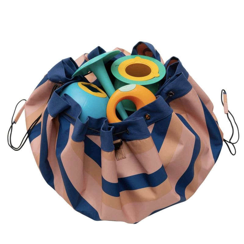 Outdoor Mokka Stripes Storage Bag / Playmat