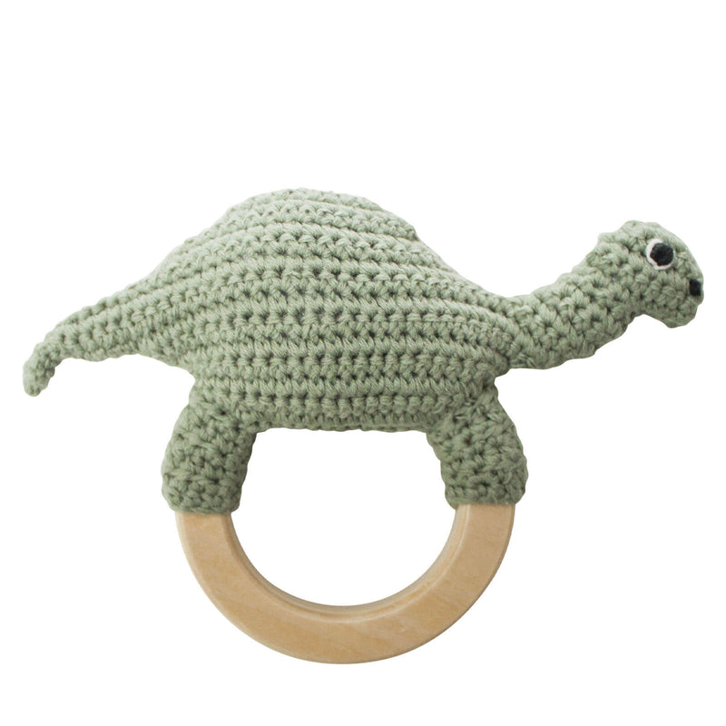 Crochet Rattle - Dino