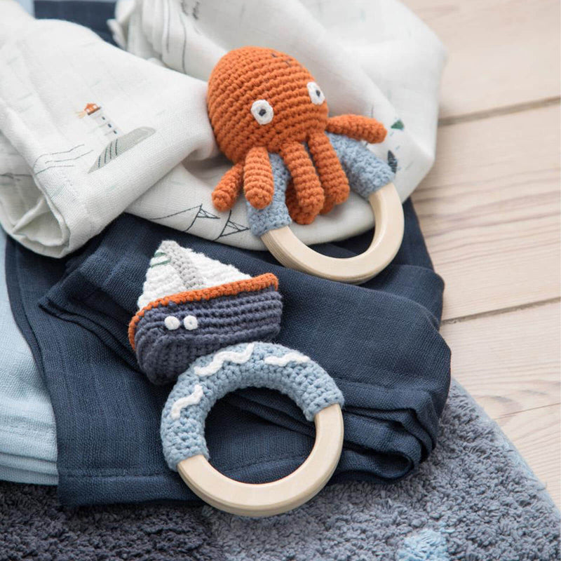 Crochet Rattle - Morgan The Octopus