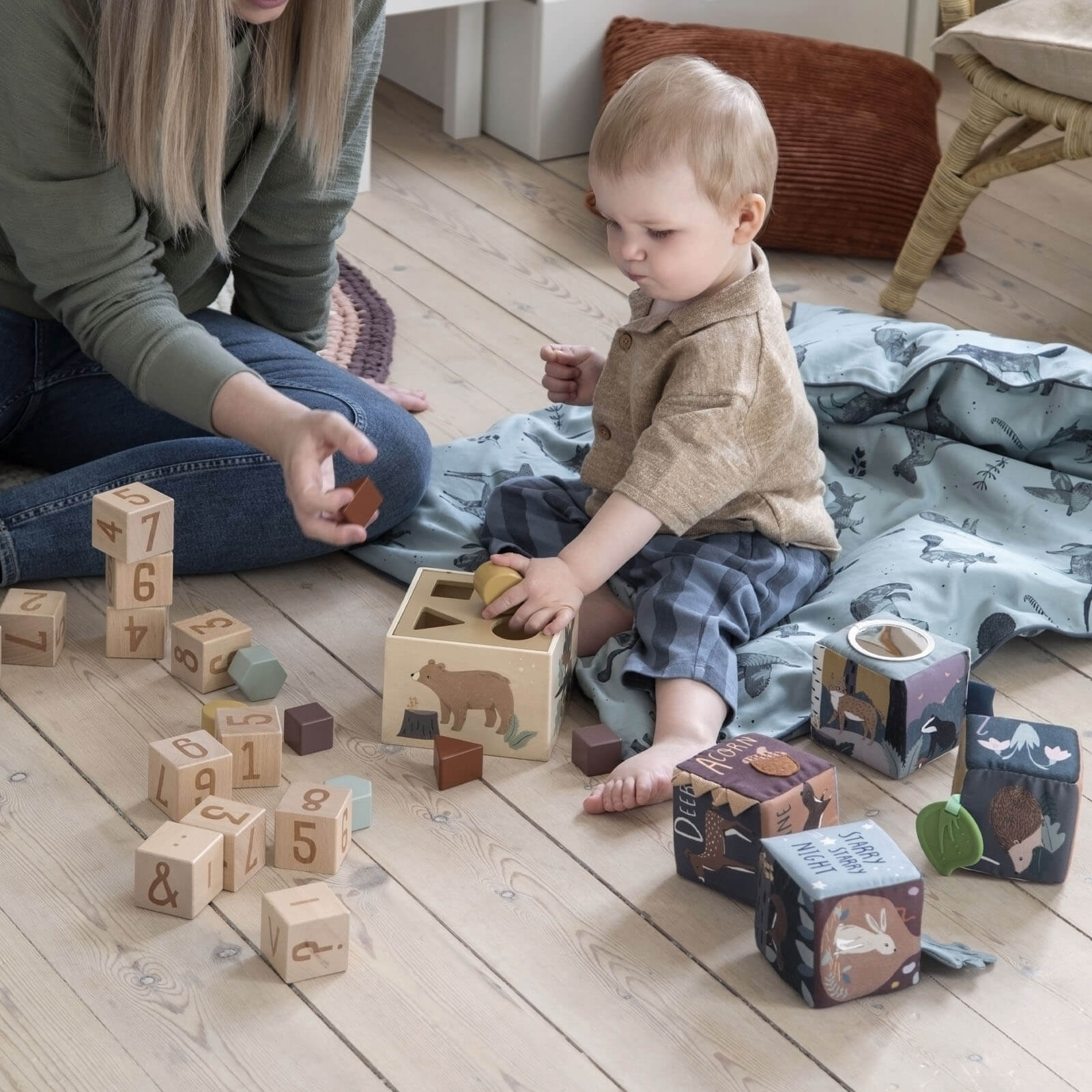 Wooden Shape Sorter - Nightfall