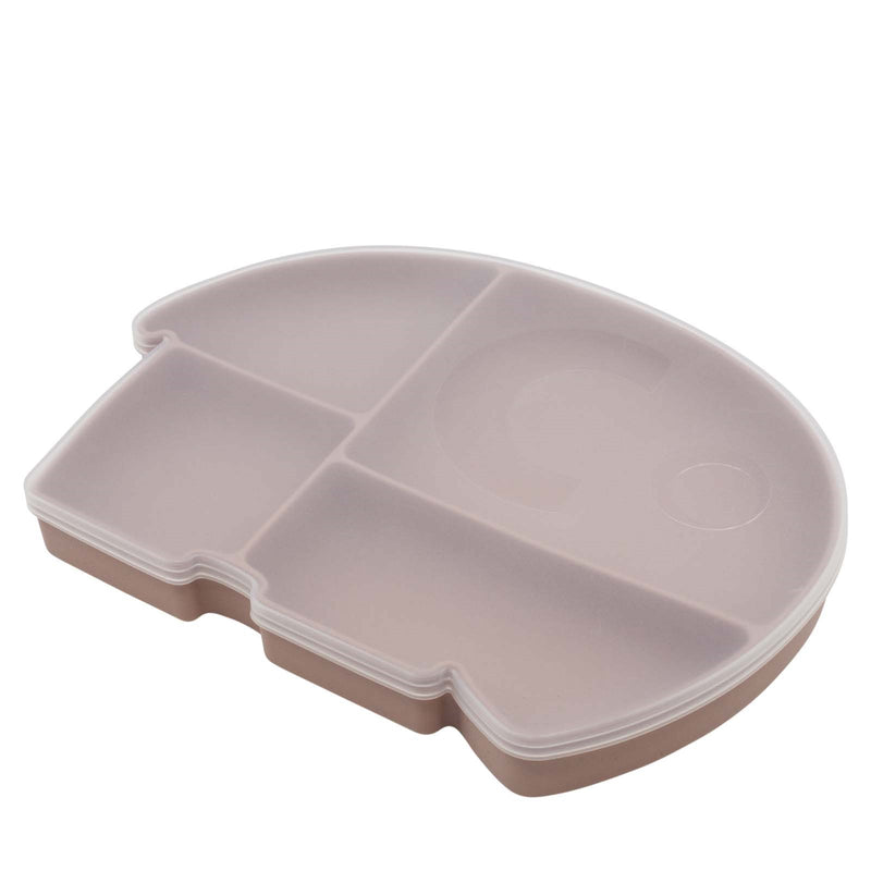 Silicone Plate and Lid Fanto the Elephant Blossom Pink