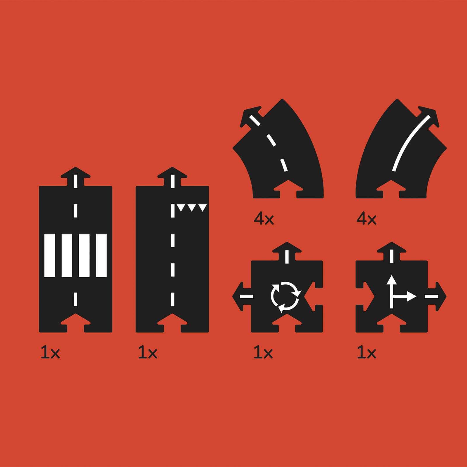 Ring Road - Road Track 12 Pieces